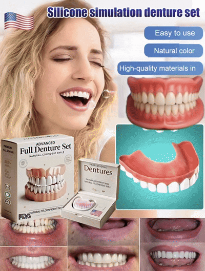 💥LAST DAY 50% OFF! Custom-Fit Instant Smile Dentures – Ultra Natural Appearance, Custom Comfort Fit You’ll Love